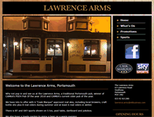 Tablet Screenshot of lawrence-arms-portsmouth.co.uk